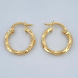 Hoop Earrings Yuli 0.85gr / 1.7cm / 18K Gold &