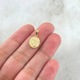 Pendant Saint Michael the Archangel 0.45gr / 0.7in / Framed Bail 18K Gold ©