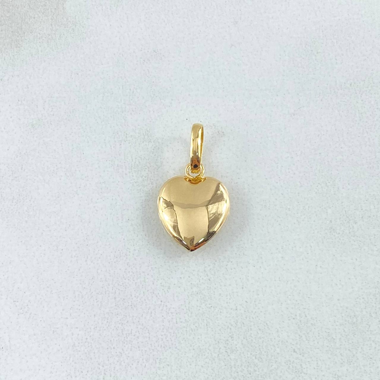 Pendant Heart 0.5gr / 1.7cm / Smooth Yellow Gold 18K