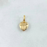 Pendant Heart 0.5gr / 1.7cm / Smooth Yellow Gold 18K