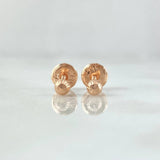 Stud Earrings Bead Diamond 0.5gr / 4mm Rose Gold 18K
