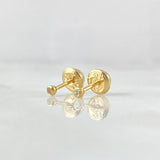 Topos 0.4gr / 2.3mm Circon Blanco Oro Amarillo 18K *
