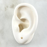 Stud Earrings Bezel 0.5gr / 18K Gold ©