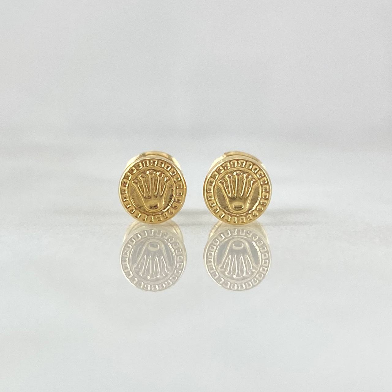 Topos Sello Corona 0.7gr / 7.5mm Oro Amarillo 18K