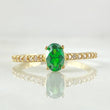 Oval Solitaire Ring 2.05gr / Size 7 / 18K Gold ©