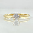 Anillo Liso Puente Basteado 1.7gr / T7 1/4 / Oro 18K ©