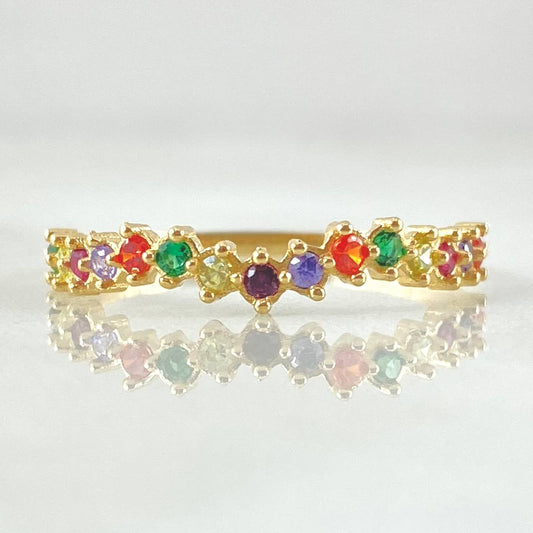 Anillo Ola Carril 1.25gr / T7 1/2 / Oro 18K ©