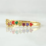 Anillo Ola Carril 1.25gr / T7 1/2 / Oro 18K ©