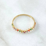 Anillo Ola Carril 1.25gr / T7 1/2 / Oro 18K ©