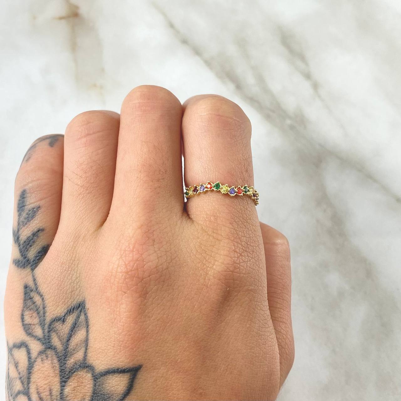 Wave Rail Ring 1.15gr / Size 6 / 18K Gold ©
