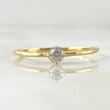 Solitaire Ring 1.1gr / Size 7 1/4 / 18K Gold ©
