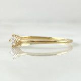 Solitaire Ring 1.1gr / Size 7 1/4 / 18K Gold ©