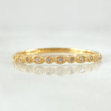 Morse Eyes Ring 1gr / Size 7 1/2 / 18K Gold ©