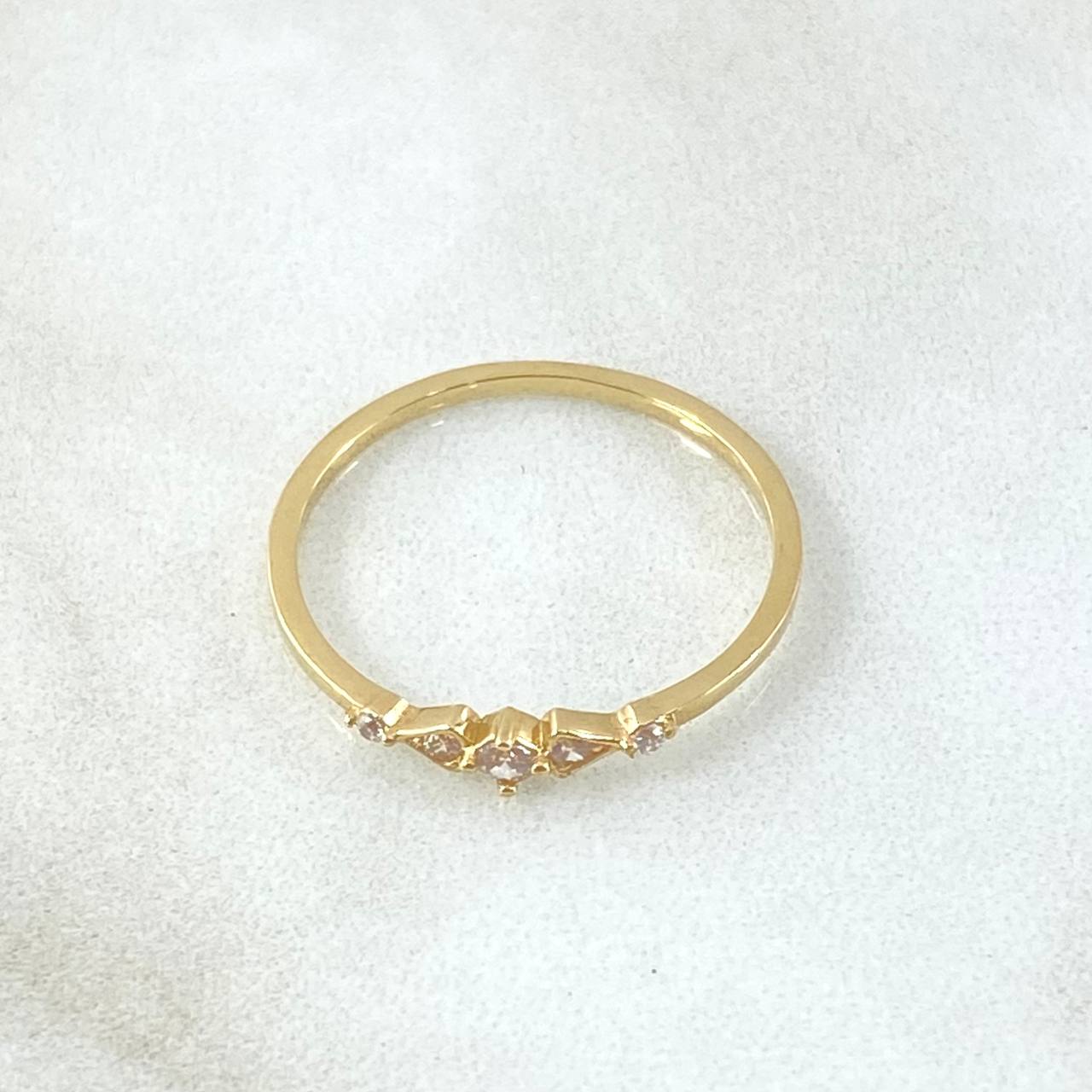 Twinkling Star Ring 1.25gr / Size 7 1/2 / 18K Gold ©