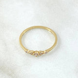 Twinkling Star Ring 1.25gr / Size 7 1/2 / 18K Gold ©