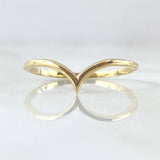 V Curve Ring 1gr / T7 1/2 / 18K Gold ©