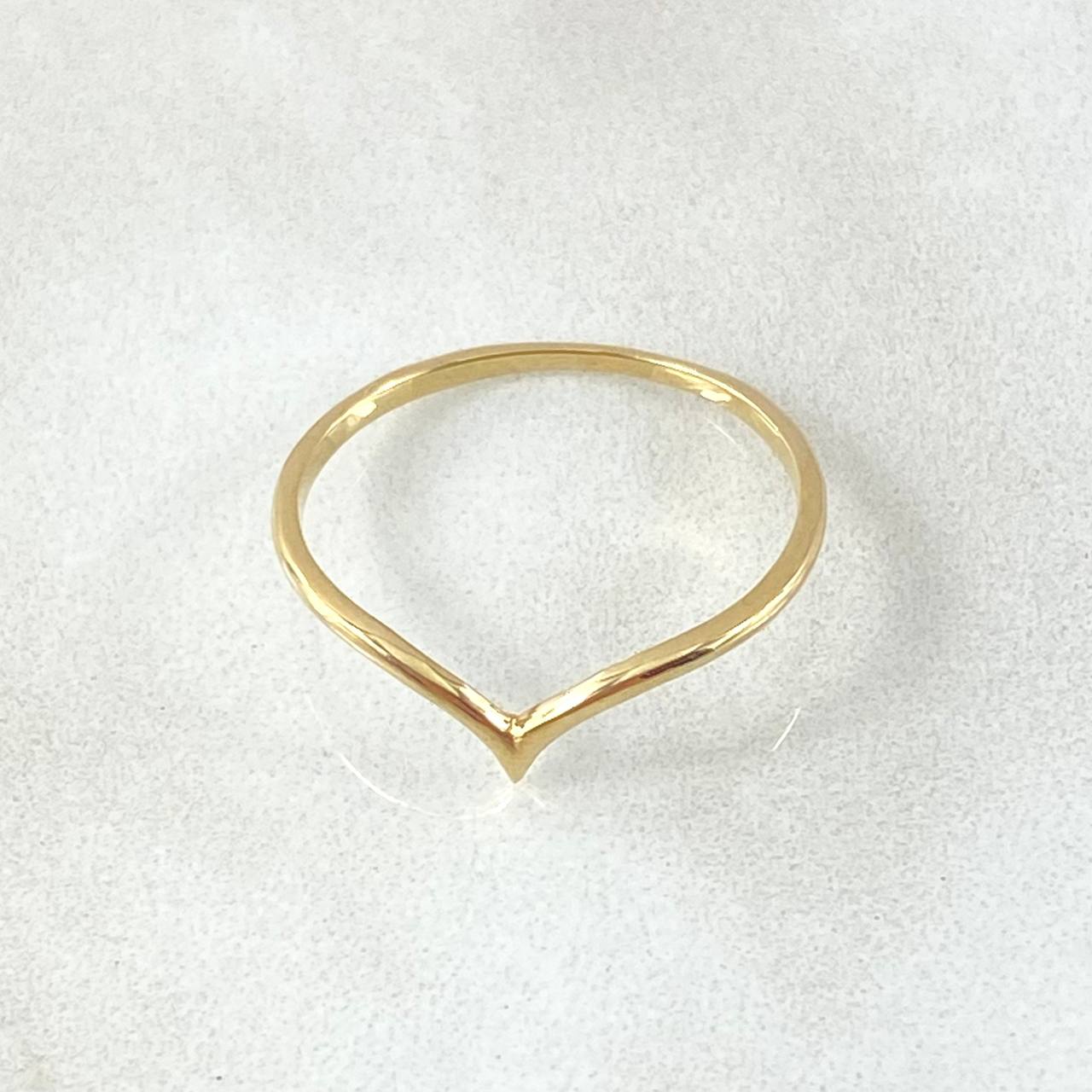 V Curve Ring 1gr / T7 1/2 / 18K Gold ©