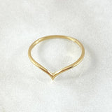 V Curve Ring 1gr / T7 1/2 / 18K Gold ©