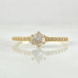 Dense Solitaire Ring 1.4gr / Size 7 / 18K Gold ©