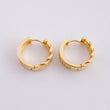 Candongas Cubana Carril 3.75g / 1/2 in Oro Amarillo 18K
