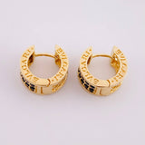 Candongas Malla Carril 5.1g / 1/2 in Oro Amarillo 18K