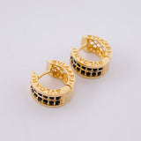 Candongas Malla Carril 5.1g / 1/2 in Oro Amarillo 18K