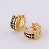 Candongas Malla Carril 5.1g / 1/2 in Oro Amarillo 18K