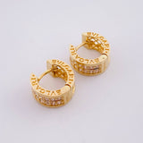 Candongas Malla Carril 5.05g / 1/2 in Oro Amarillo 18K
