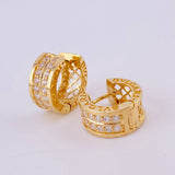 Candongas Malla Carril 5g / 1/2 in Oro Amarillo 18K