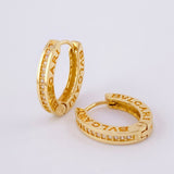 Candongas Carril Ovalados 4.05g / 3/4 in Oro Amarillo 18K