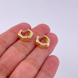 Candongas Tuerca 4g / 1/2 in Oro Amarillo 18K