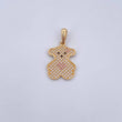 Dije Oso Ts 2.2gr / 2.8cm / Circones Rosados Negros Blancos Oro Amarillo 18K &