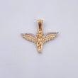 Pendant Angel 3.1gr / 2.6cm / White Zirconia Two-tone Yellow and White 18K Gold &