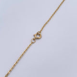 Classic Link Chain Clover 6.1gr / 17.0in / 1.2mm Black Onyx 18K Gold Special Birthstone &