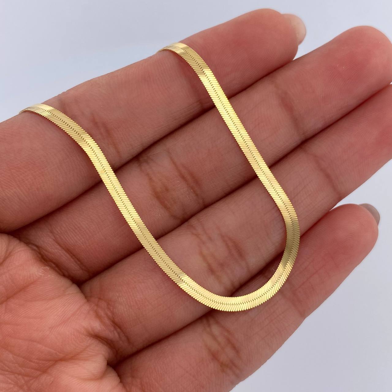 Herringbone Bracelet 2.3gr / 7.5in / 18K Gold +3$