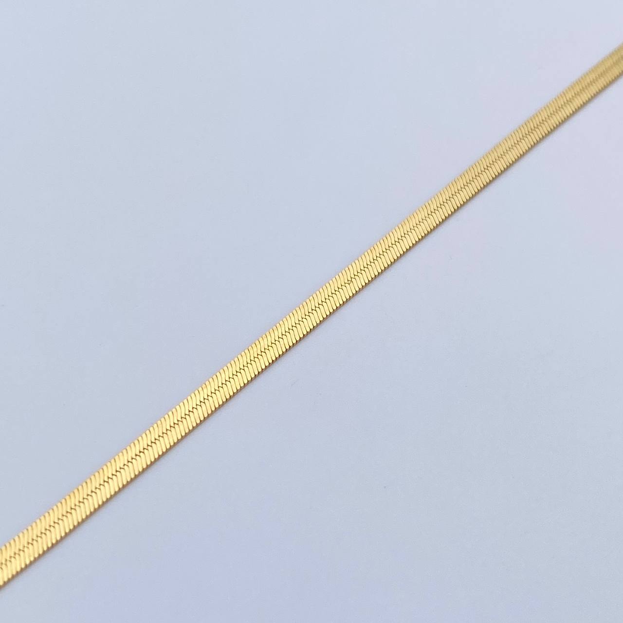 Herringbone Bracelet 2.3gr / 7.5in / 18K Gold +3$