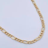 Cadena Figaro 4.1gr / 61.5cm / 3.4mm Oro Amarillo +0 18K $