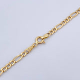 Cadena Figaro 4.1gr / 61.5cm / 3.4mm Oro Amarillo +0 18K $