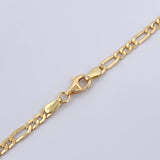 Cadena Figaro 6.15gr / 60.8cm / 3.4mm Oro Amarillo +0 18K $