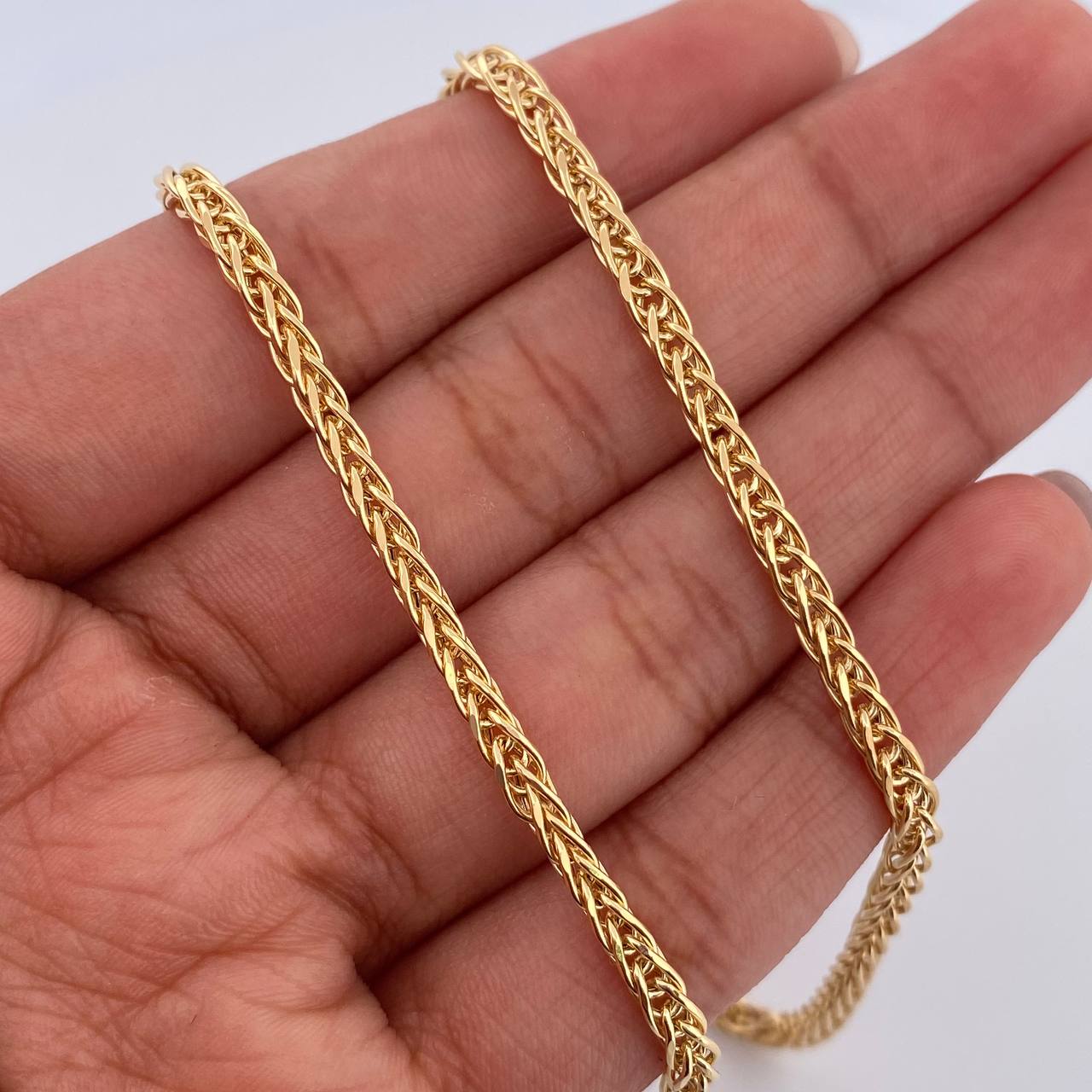 Cadena Franco 9.9gr / 60.5cm / 2.3mm Oro Amarillo +4 18K $