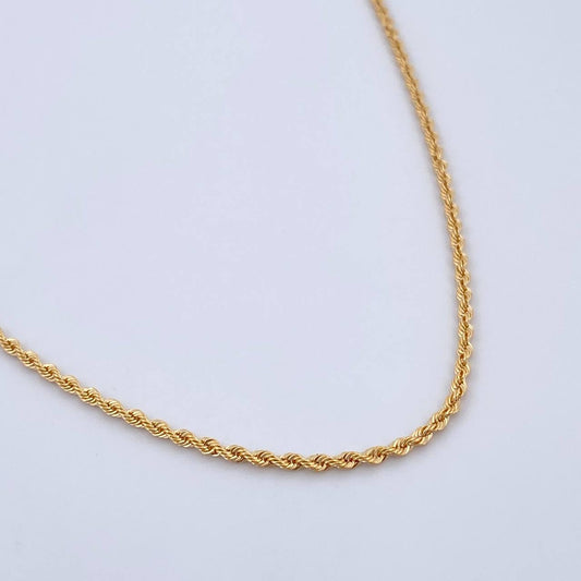 Rope Chain 1.8gr / 20.3in / 18K Gold +3$