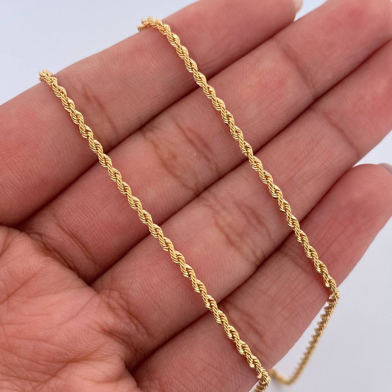 Rope Chain 1.8gr / 20.3in / 18K Gold +3$