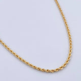 Rope Chain 3.35gr / 60cm / 2mm Yellow Gold +3 18K &