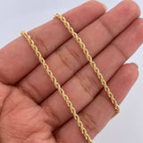 Rope Chain 3.35gr / 60cm / 2mm Yellow Gold +3 18K &