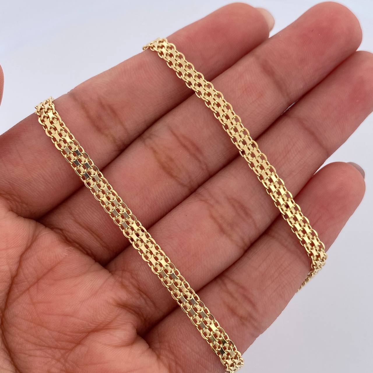 Cadena China 12.9gr / 60.5cm / 3.8mm Oro Amarillo +0 18K $