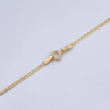 Cadena Escalera 1.6gr / 40.1cm / 1.4mm Oro Amarillo +3 18K $