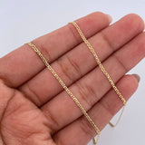 Cadena Escalera 1.6gr / 40.1cm / 1.4mm Oro Amarillo +3 18K $