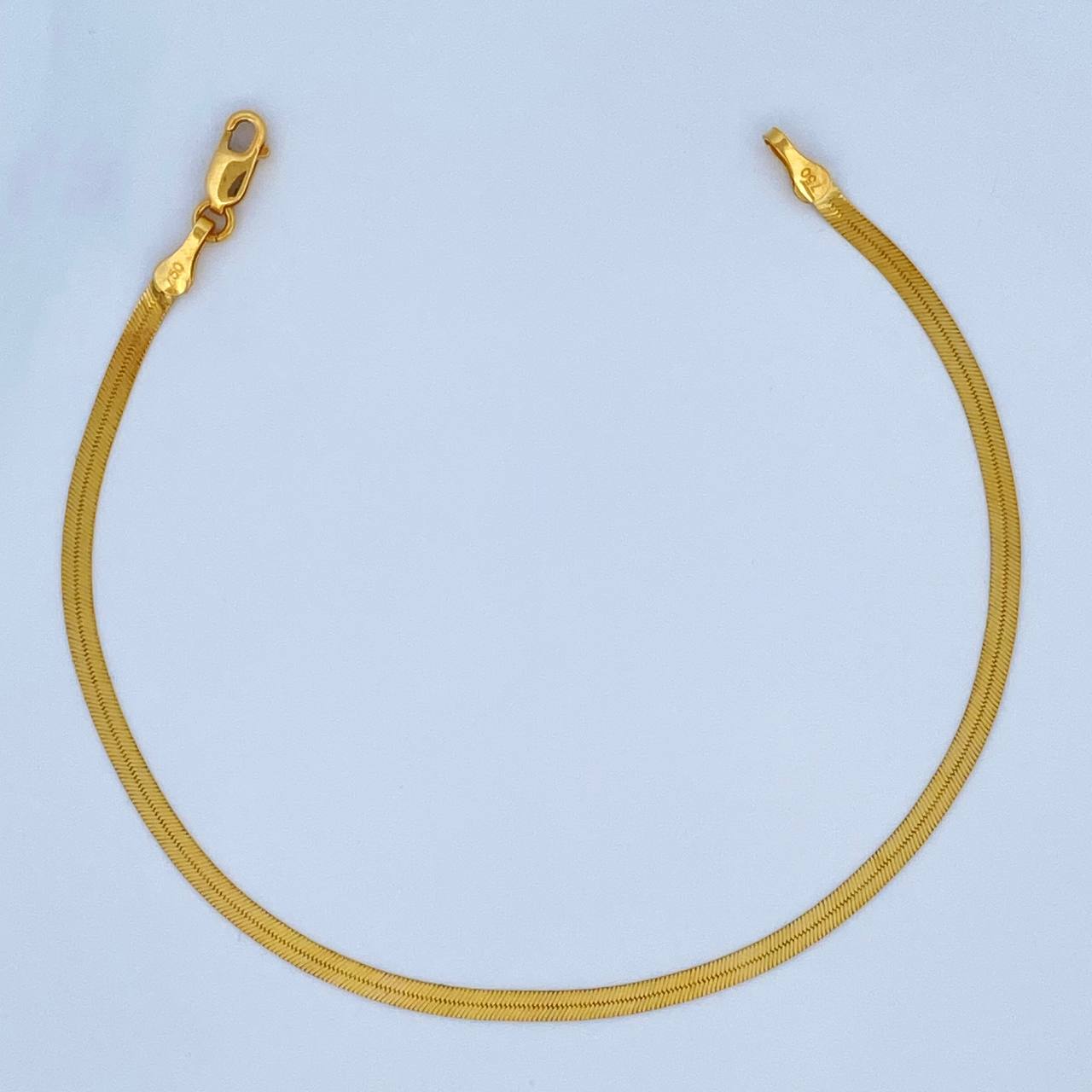 Bracelet Mirror 2.35gr / 19.2cm / 2.1mm Yellow Gold +3 18K &