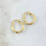 Asby Hoop Earrings 1.45gr / 2.4cm / 18K Gold