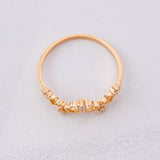 Crown Hearts Ring 1.55g / T7 3/4 18K Rose Gold
